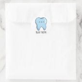 Bluetooth Funny Technical Blue Tooth Pun Ronde Sticker (Tas)