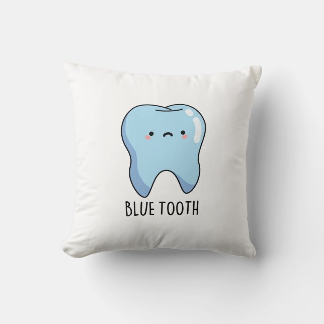Bluetooth Grappige Technische Blue Tooth Grappenma Kussen (Voorkant)