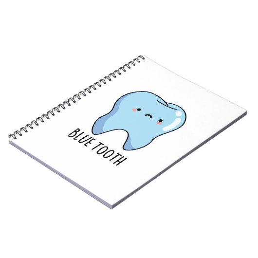 Bluetooth Grappige Technische Blue Tooth Grappenma Notitieboek (Linkerzijde)