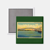 Bluewater Bridge Port Huron, Michigan Magneet (Voorkant / Achterkant)