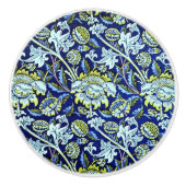 Bluewey, een ontwerp van William Morris, Keramische Knop (Voorkant)