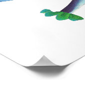 BlueWhale en de Starfish Moon Poster (Hoek)