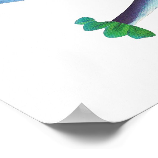 BlueWhale en de Starfish Moon Poster (Hoek)