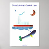 BlueWhale en de Starfish Moon Poster (Voorkant)