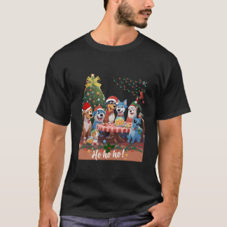 Bluey Familie Kerstfeest T-shirt