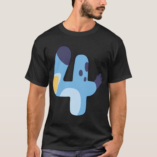 Blueysss 4e verjaardag t-shirt (Voorkant)