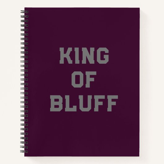 Bluf Koning Spiraal Notebook Notitieboek (Voorkant)