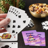 Bluf Nu Later Huilen Grappig Pokerkaarten (Insitu)