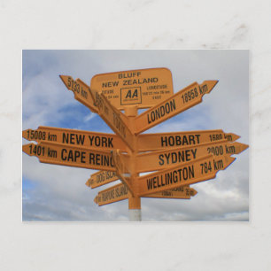 Bluff, Nieuw-Zeeland Briefkaart