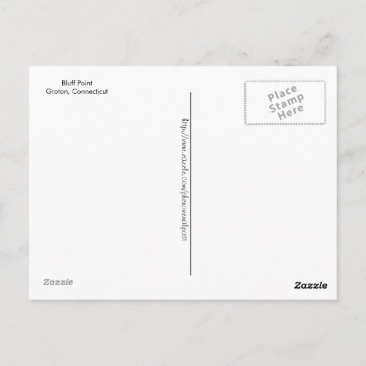 Bluff Point of Groton, Connecticut - Briefkaart (Achterkant)