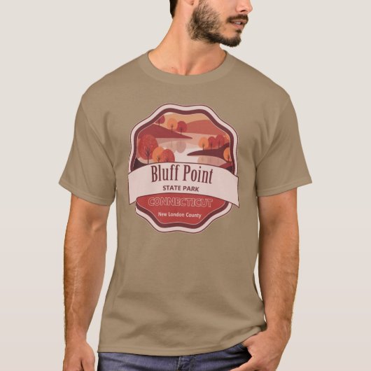 Bluff Point State Park New London County Connectic T-shirt (Voorkant)