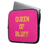 Bluff Queen Electronics Bag Laptop Sleeve (Voorkant Links)
