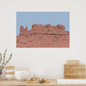 Bluff, Utah Illustratie Poster (Keuken)