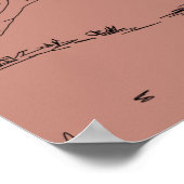 Bluff, Utah Illustratie Poster (Hoek)