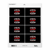 Bluff vader als een normale vader alleen veel meer etiket (Full Sheet)
