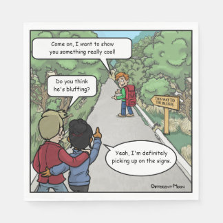 Bluffen Grappige Party servetten