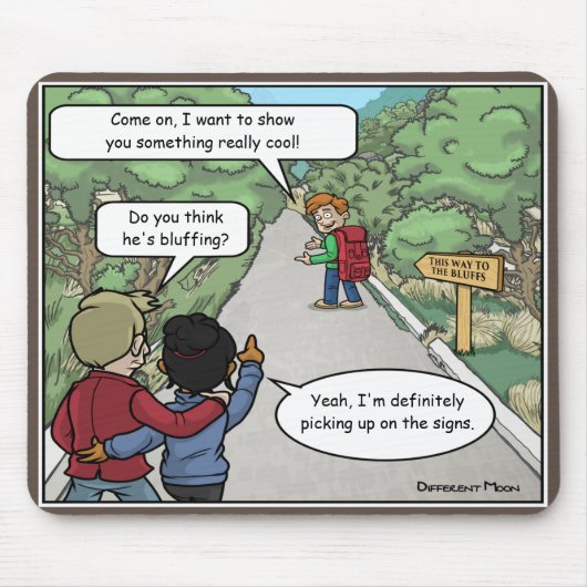Bluffing Funny Muismat (Voorkant)