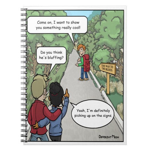 Bluffing Funny Notitieboek (Voorkant)