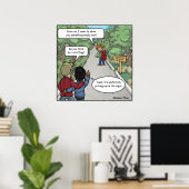 Bluffing Funny Poster (Thuiskantoor)