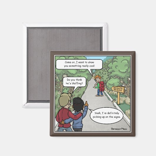 Bluffing grappige magneet (Voorkant / Achterkant)