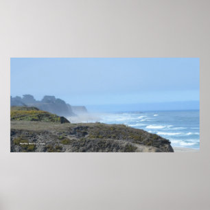 Bluffs bij Half Moon Bay II - Poster
