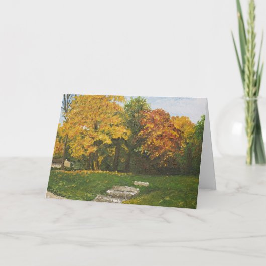 Bluffside in het Wenskaart van de Herfst Kaart (Voorkant)