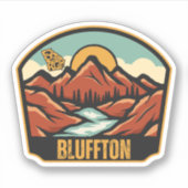 Bluffton, Georgia Sticker (Voorkant)