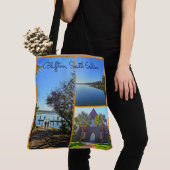 Bluffton South Carolina Lowcountry Collage Tote Bag (Dichtbij)