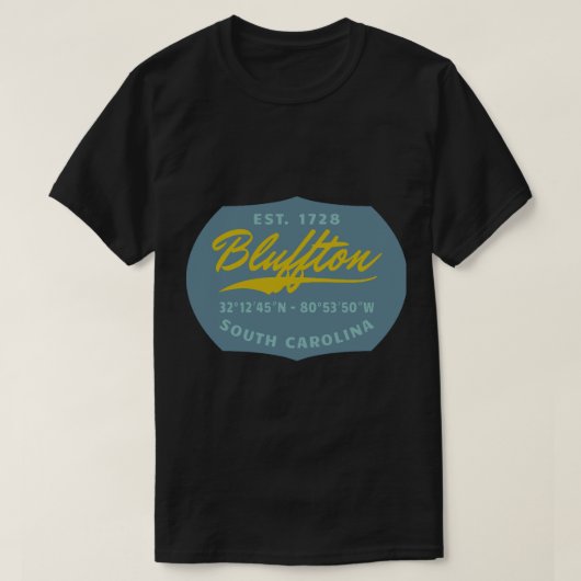 Bluffton, South Carolina T-shirt (Design voorkant)