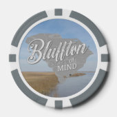 Bluffton State of Mind Lowcountry South Carolina Poker Chips (Voorkant)