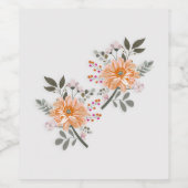 Blühendes Duett Wijn Etiket (Enkel label)