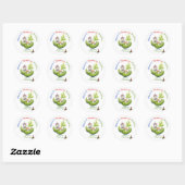 Bluie's beroemde augurken ronde sticker (Vel)