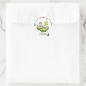 Bluie's beroemde augurken ronde sticker (Tas)