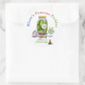 Bluie's beroemde pot van augurken ronde sticker (Tas)