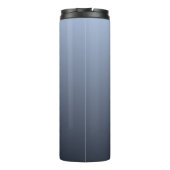 Bluish Gradient aangepaste monogram tumbler Thermosbeker (Achterkant)