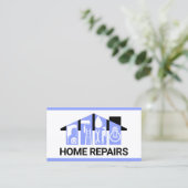 Bluish Handyman Tools Building Visitekaartje (Staand voorkant)