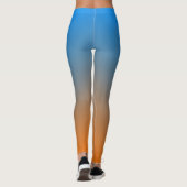 Bluish Orange Gradient Leggings (Achterkant)