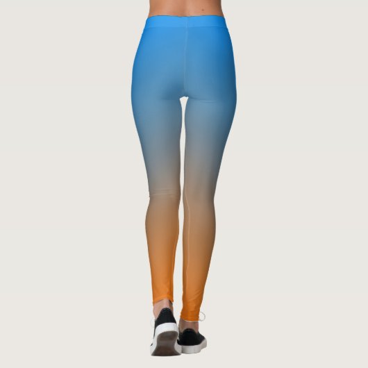 Bluish Orange Gradient Leggings (Achterkant)