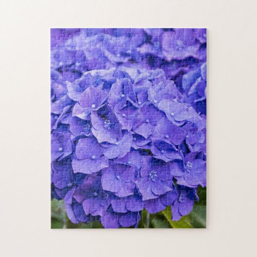 Bluish Paars Summer Hydrangeas Legpuzzel (Verticaal)
