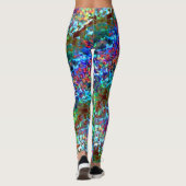 Bluish psychedelic of cybernetic zee rock leggings (Achterkant)