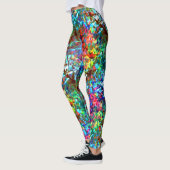 Bluish psychedelic of cybernetic zee rock leggings (Links)