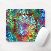 Bluish psychedelic of cybernetic zee rock muismat (Met muis)