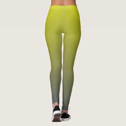 Bluish Yellow Gradient Leggings (Achterkant)