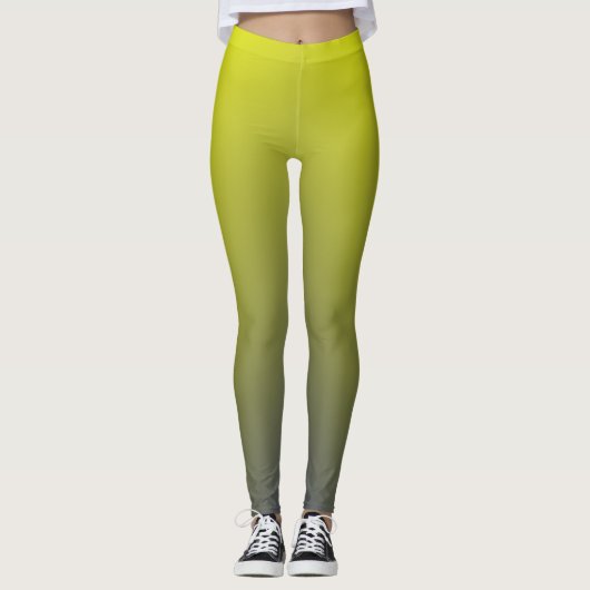 Bluish Yellow Gradient Leggings (Voorkant)