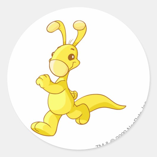 Blumaroo Gold Ronde Sticker (Voorkant)