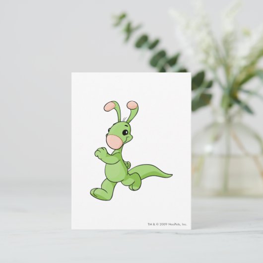 Blumaroo Green Briefkaart (Staand voorkant)