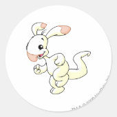 Blumaroo White Ronde Sticker (Voorkant)