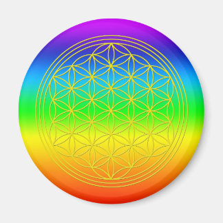 Blume des Lebens chakra 2 Magneet