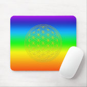 Blume des Lebens chakra 2 Muismat (Met muis)