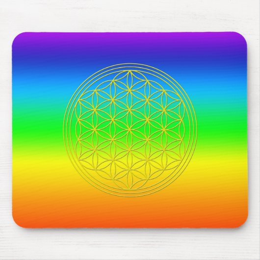Blume des Lebens chakra 2 Muismat (Voorkant)
